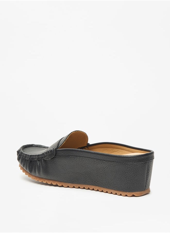 Le Confort - Women's Solid Slip-On Flatform Loafers - Image 1