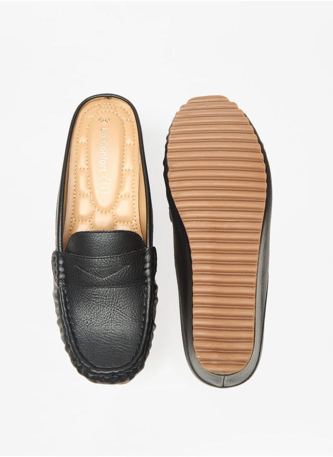 Le Confort - Women's Solid Slip-On Flatform Loafers - Image 1