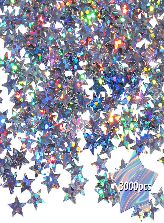 Yuomeaz 3000Pcs Star Confetti, 6 mm Silver Star Sequins for Table, Birthday, Wedding, Party, Festival Decorations (30g) - Image 5