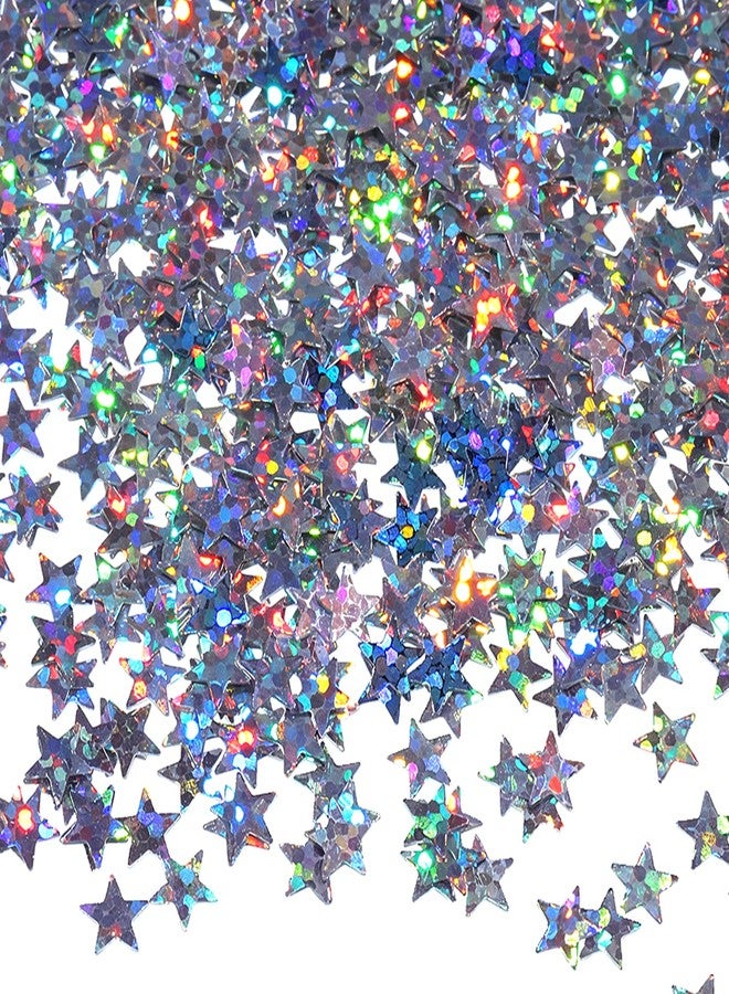 Yuomeaz 3000Pcs Star Confetti, 6 mm Silver Star Sequins for Table, Birthday, Wedding, Party, Festival Decorations (30g) - Image 1