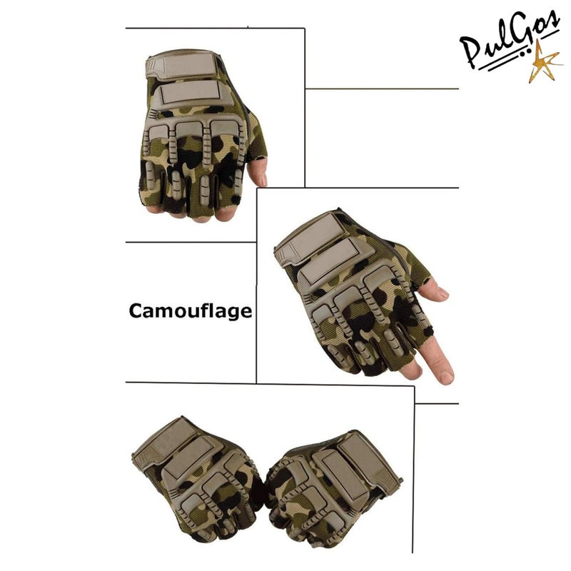 Adroitz Leather Combat Olive Biker Gloves for Men & Women | Waterproof, Durable, Comfort Fit | Enhanced Grip | Sports Material | Ideal for Gym, Riding & Outdoor Activities - Image 4