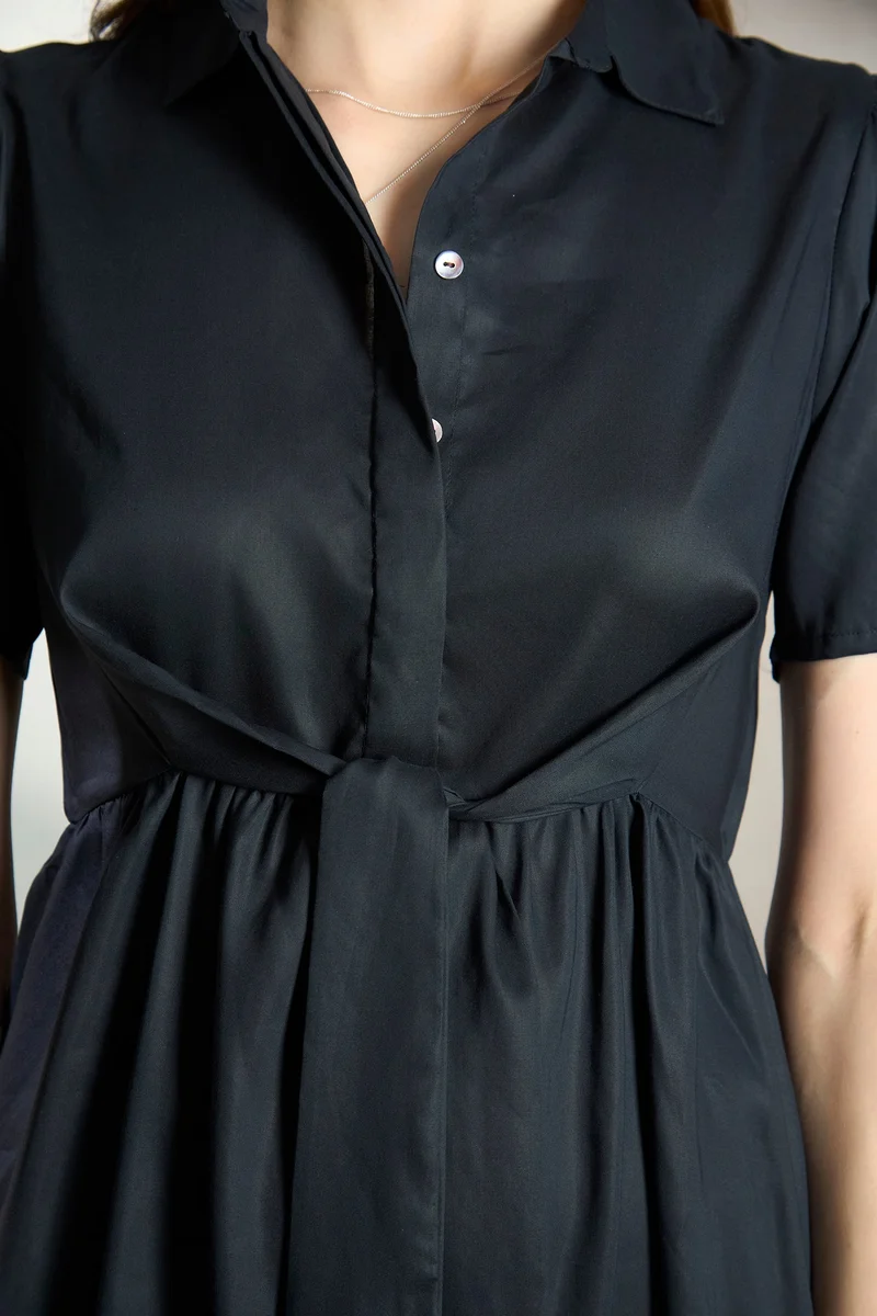 Virgio Lyocell Midi Workwear  Dresses for Women