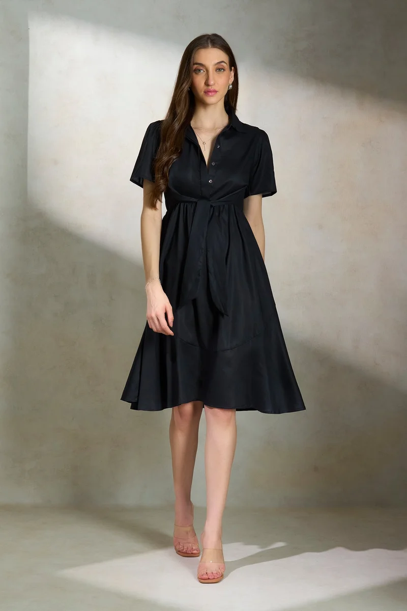 فيرجيو Lyocell Midi Workwear  Dresses for Women