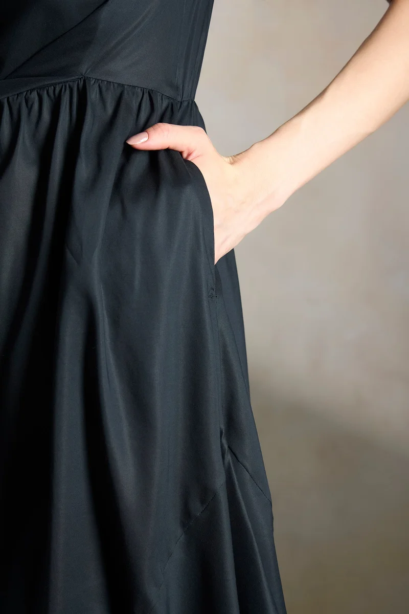 Virgio Lyocell Midi Workwear  Dresses for Women