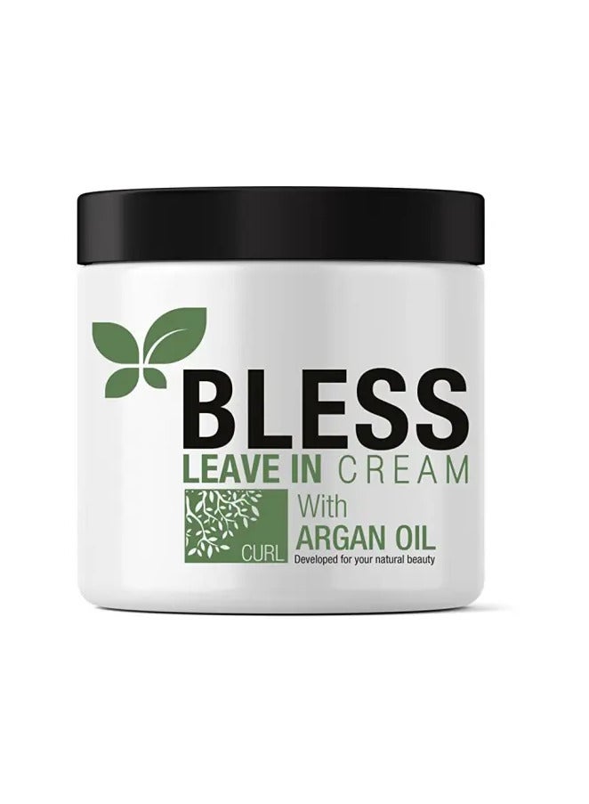 بليس كريم يُترك على الشعر بخلاصة زيت الأرغان أبيض 450ملليلتر