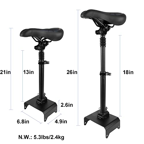 MIMIRACLE Electric Scooter Seat Saddle for Ninebot F Series F20 F25 F30 F40, Height Adjustable Shock Absorbing Replacement Accessories - Image 3