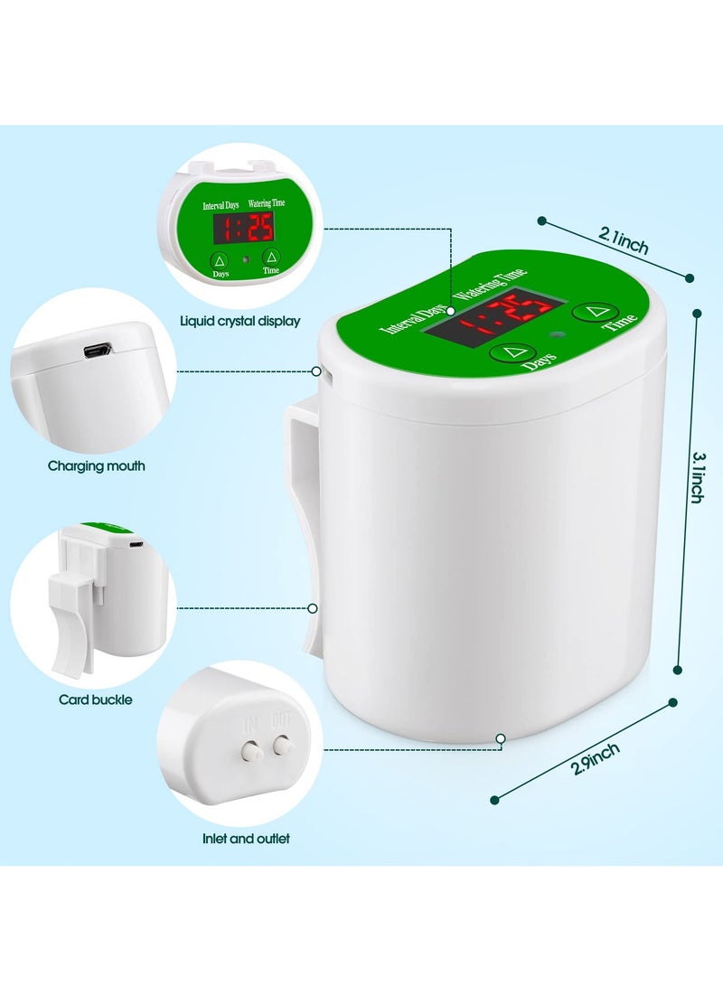 SYOSI Automatic Watering System for Potted Plants, Plant Watering System Houseplants Self Watering System Programmable Water Timer with Drip Irrigation Kit for 12 Plants  - Image 5