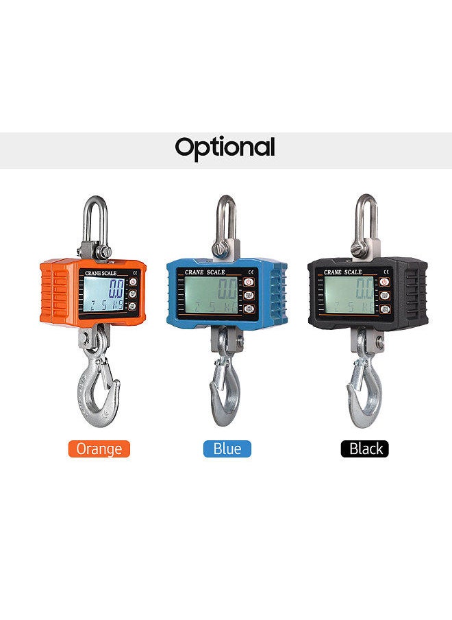 Generic - Digital Hanging Scale 1000kg/ 2204lbs Portable Heavy Duty Crane Scale LCD Backlight Industrial Hook Scales Unit Change/ Data Hold/ Tare/ Zero - Image 1