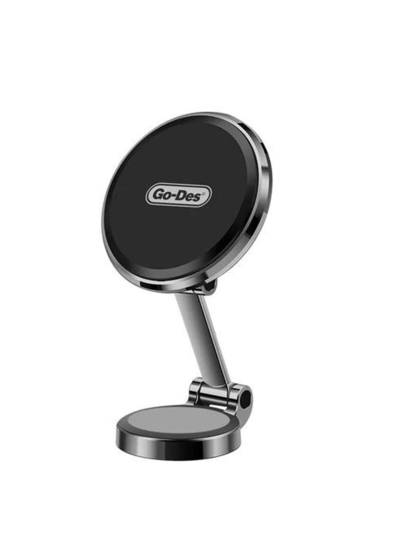 GO-DES Go Des (GD-HD918) Instrument Panel Magnetic Adhesive All Model Strong Adsorption Windshield Foldable Universal Car Phone Holder_Black - Image 1