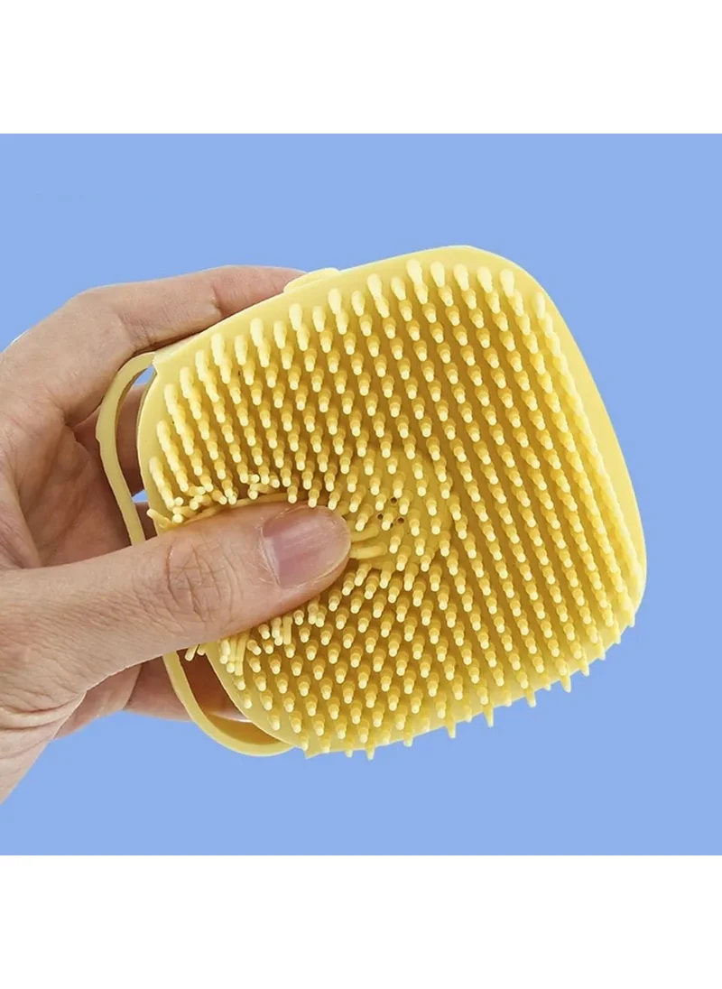 Lisinya Multi-Purpose Bath Brush Shampoo-Detergent Tank Silicone Shower Brush