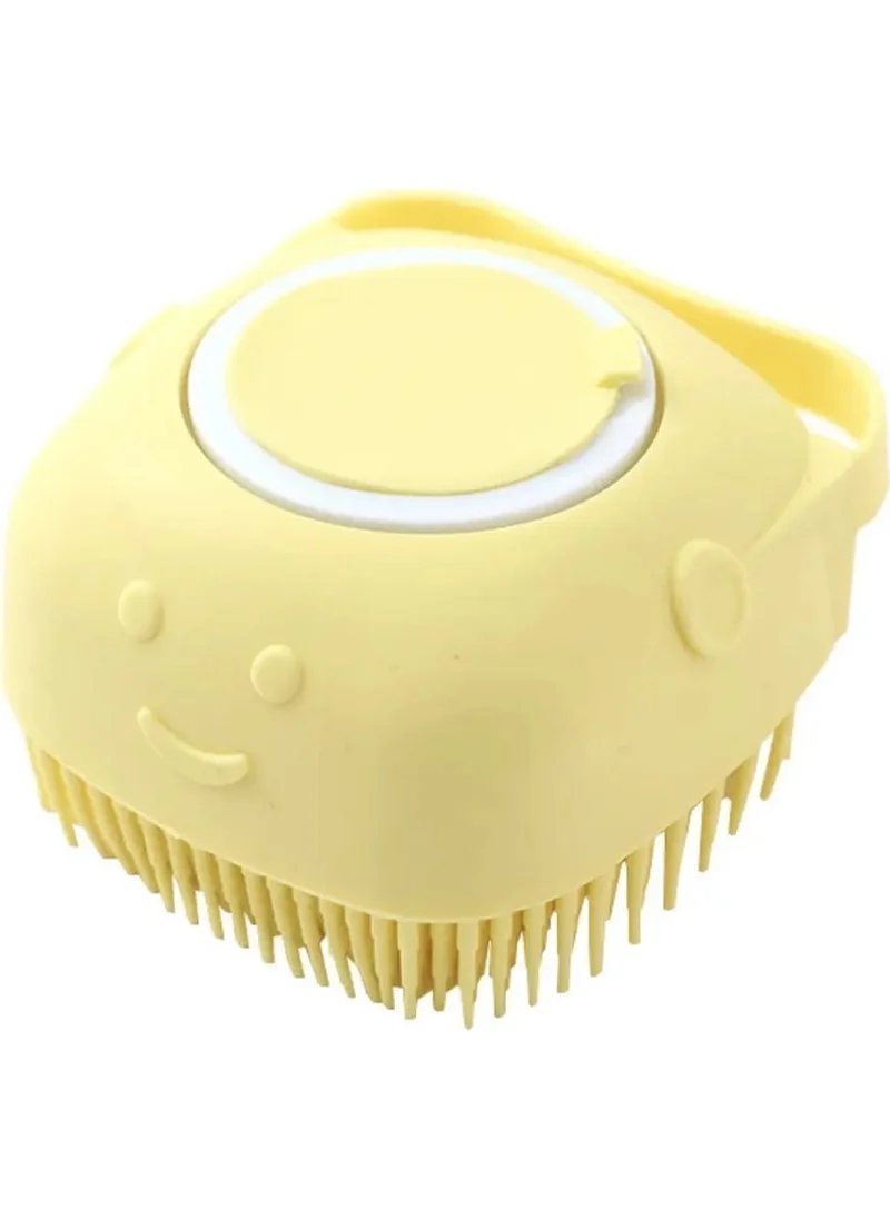 Lisinya Multi-Purpose Bath Brush Shampoo-Detergent Tank Silicone Shower Brush