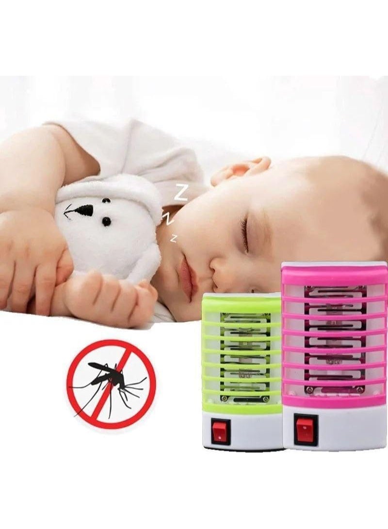 Mosquito zapper, electric UV light insect killer, indoor electric mosquito trap with compact design and LED light, mosquito control plug and mosquito lamp for home use - Image 4