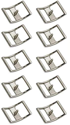CHALLENGER Lot of 10 Conway Buckles 1"" Nickel Horse Saddle Headstall Reins Tack 40304