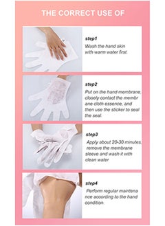 APPTI 5-Piece Rose Hand Cream Repair Facial Mask, Hand SPA, Exfoliating Hand Facial Mask  - Image 5