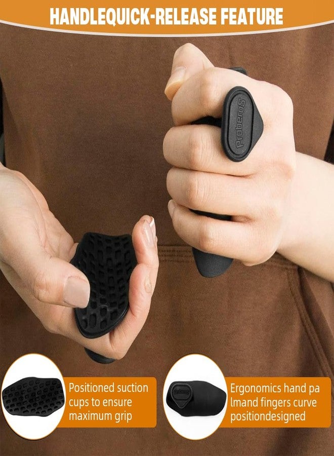 PROBEROS® Weight Lifting Grips for Enhanced Grip Strength, Hand Protection, and Anti-Slip Comfort Ergonomic Design for Secure Fit, Wrist Support, Gym Gloves for Men - Image 3