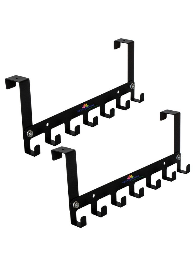 D&V ENGINEERING - Creative in innovation D&V Engineering Over The Door Hook Hanger | Heavy Duty Door Hanger for Clothes Without Drill | Towel Organizer for Bathroom | Suitable for Doors up to 35mm, Holds Upto 20kg (Pack of 2) - Image 1