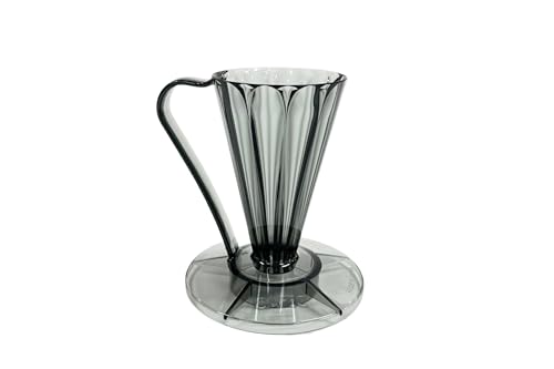 CAFEC Pour-Over Flower Dripper DEEP 27 Black | FDD-27CB - Image 1