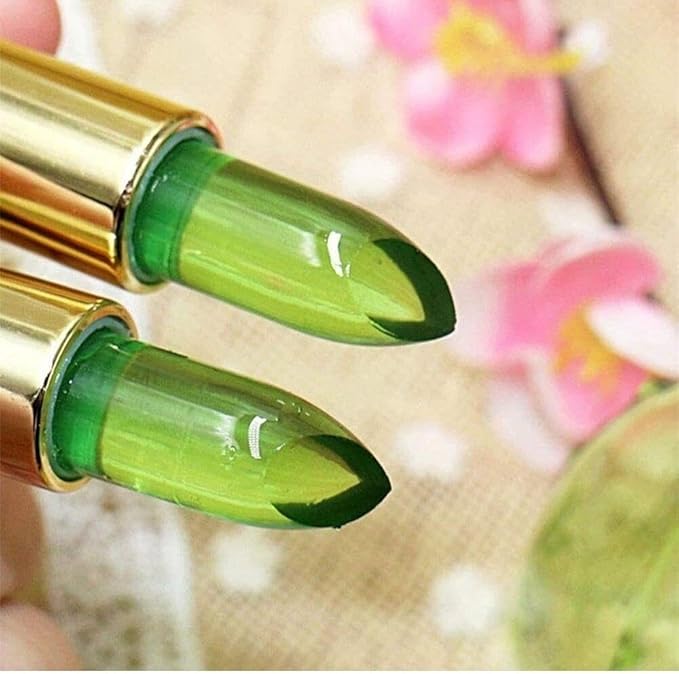 Generic New Herbal Aloe Vera Lipstick Magic Temperature Color Change Balm Long Lasting Moisturizing Nutritious Mood Changing Lipstick For Women Lip Plumper Makeup Set Gift For Winter - Image 2