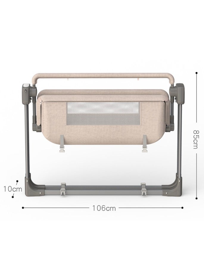 Dreamons Link Adjustable New Born Swing Cribs Cot Luxury Multifunction Design Bed Baby Sleep Electronic Crib Toddler Bed - Image 5