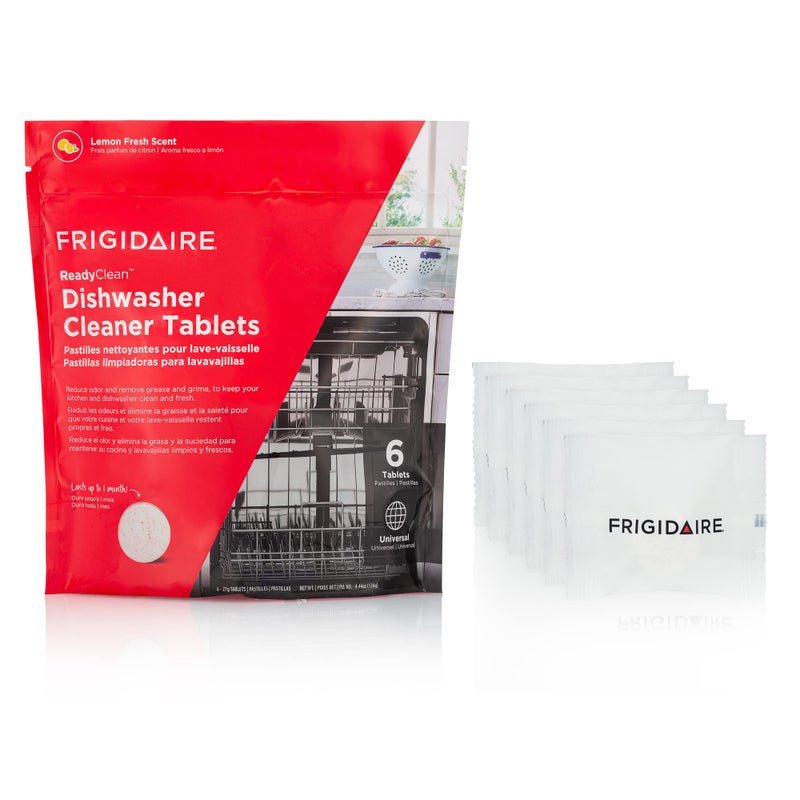 FRIGIDAIRE منظف غسالة الصحون فرجيدير ReadyClean بروبيوتيك 6 أقراص، أبيض، 6 عدّاد - Image 2