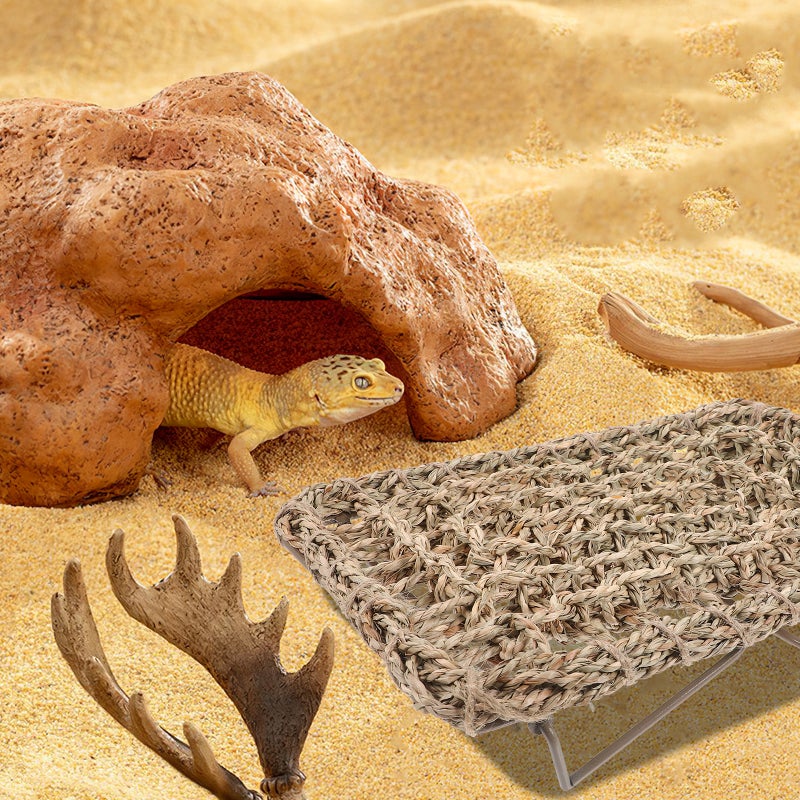 Reptile Lizard Lounger Bed Bearded Dragon Woven Lounger Bed Reptile Snake Lizard Sleeping Bed - Image 2