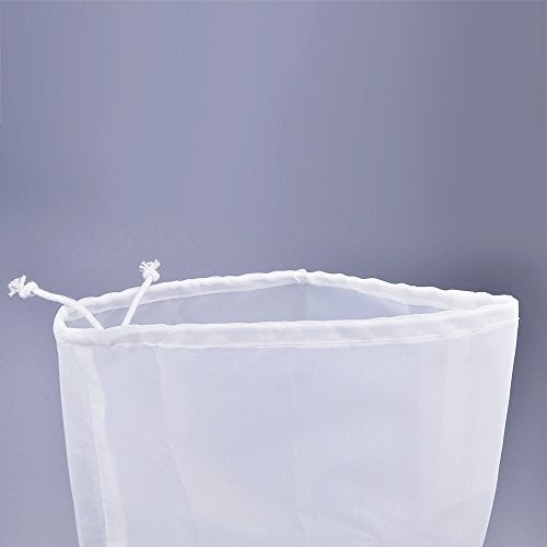 Pinfox 75 Micron Nylon Straining Bag Fine Mesh Food Strainer Bag, Multi Purpose Food Grade Filter Bag for Nut Milk, Juice, Cold Brew, Home Brewing (2 Packs, 12.6" x 8.66") - Image 2