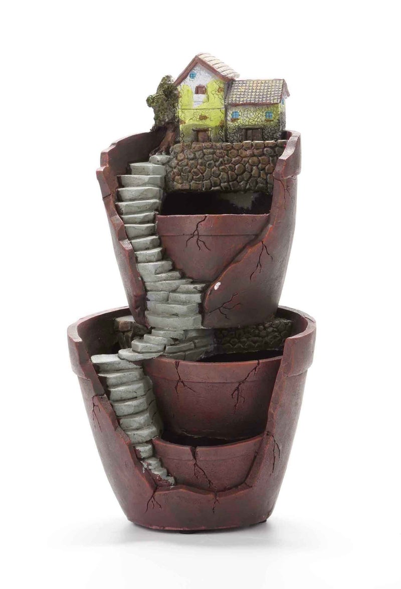 Vencer Creative Plants Pot - Flowerpot Combination Resin Succulent Plant Pot (City of Sky),VF-008 - Image 1