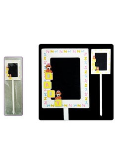 AL QADAH Wood Memo Board 30cm, Pink Color Organize and Personalize Your Space with Style  - Image 2