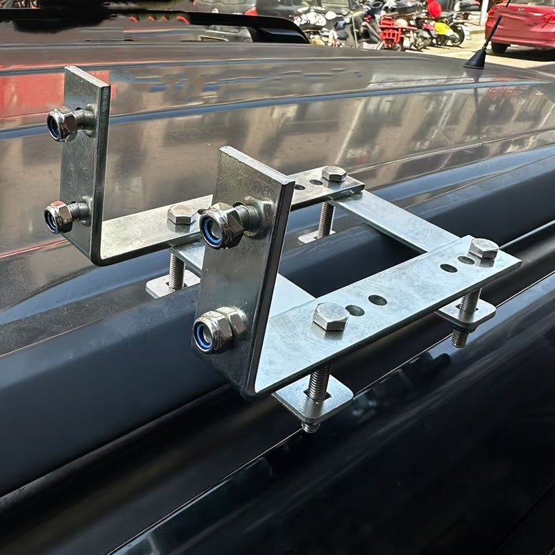 Black Tent Installation Bracket For Car Side And Roof Rack With Tools - Image 2