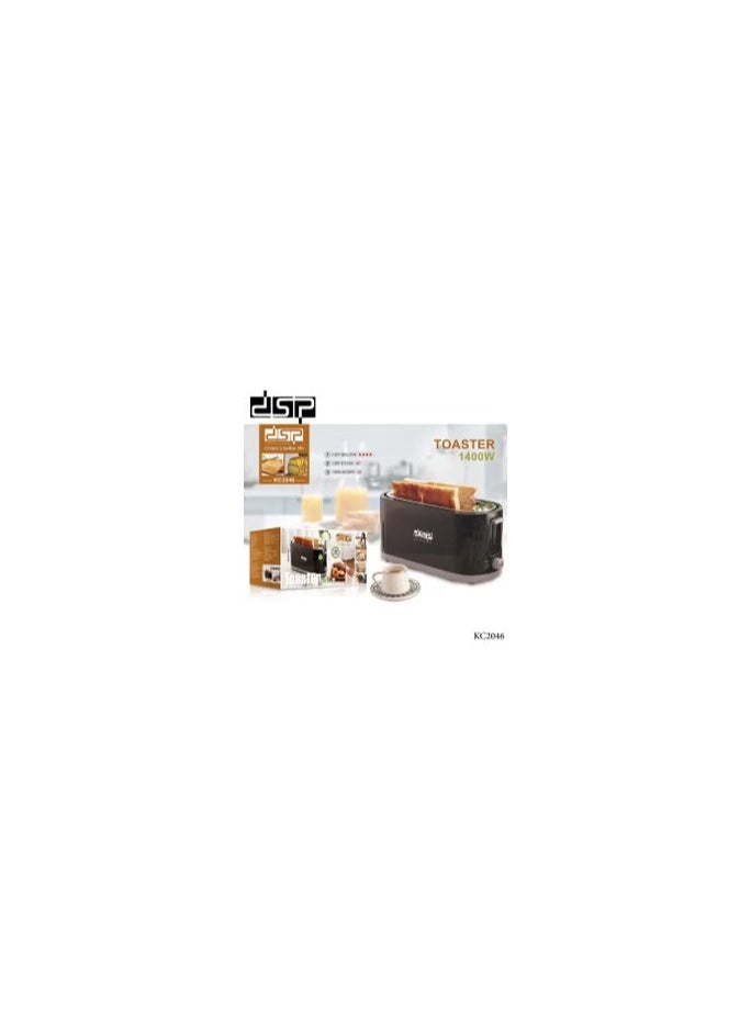DSB - (KC2046) Large 4-Slice Toaster/7 Temperature Settings with Defrost/Reheat/Cancel Function/1400W - Image 1