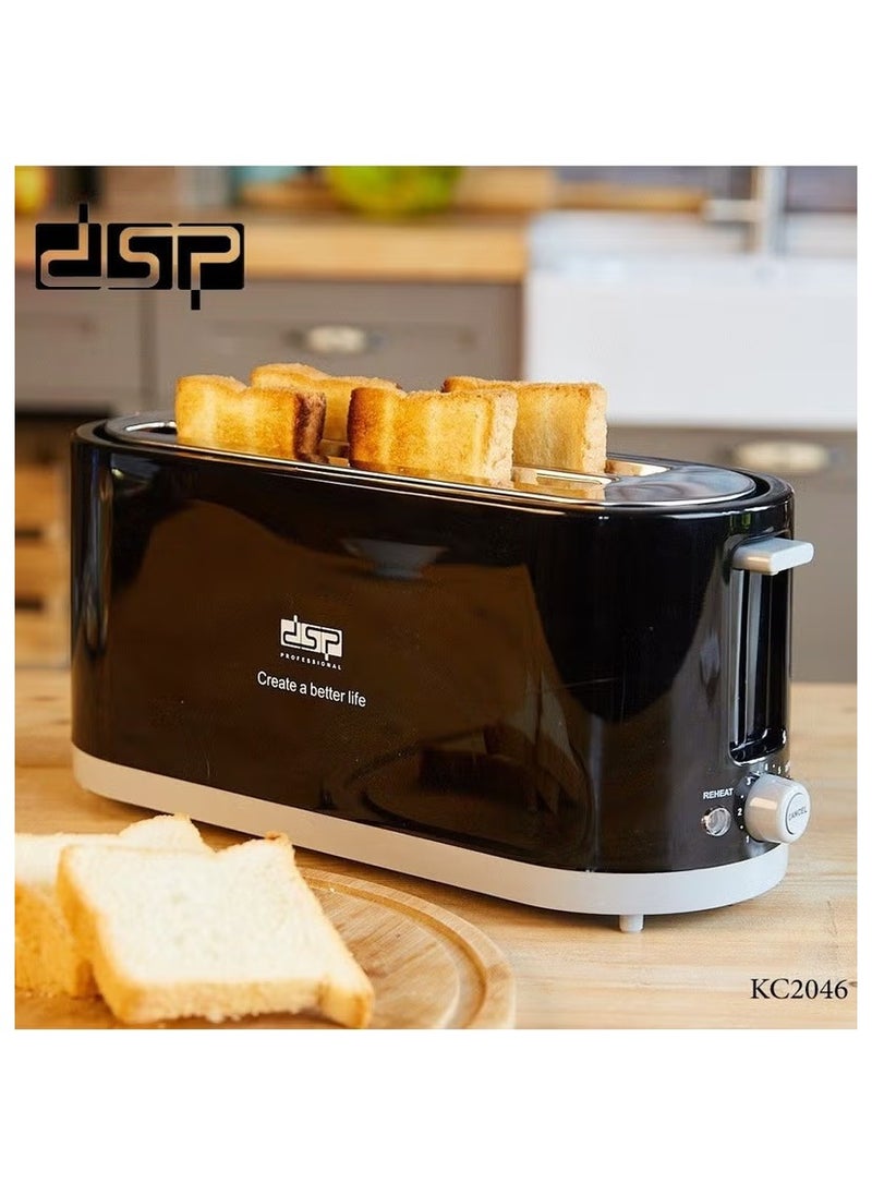 DSB - (KC2046) Large 4-Slice Toaster/7 Temperature Settings with Defrost/Reheat/Cancel Function/1400W - Image 1