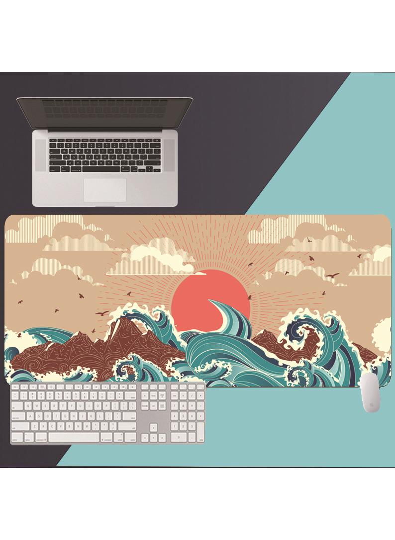 Y&D Gift Gaming Mouse Pad Extended Large Mat Desk Pad Stitched Edges Mousepad Long Mouse Pad And Non-Slip Rubber Base Mice Pad 900x400x4mm - Image 1