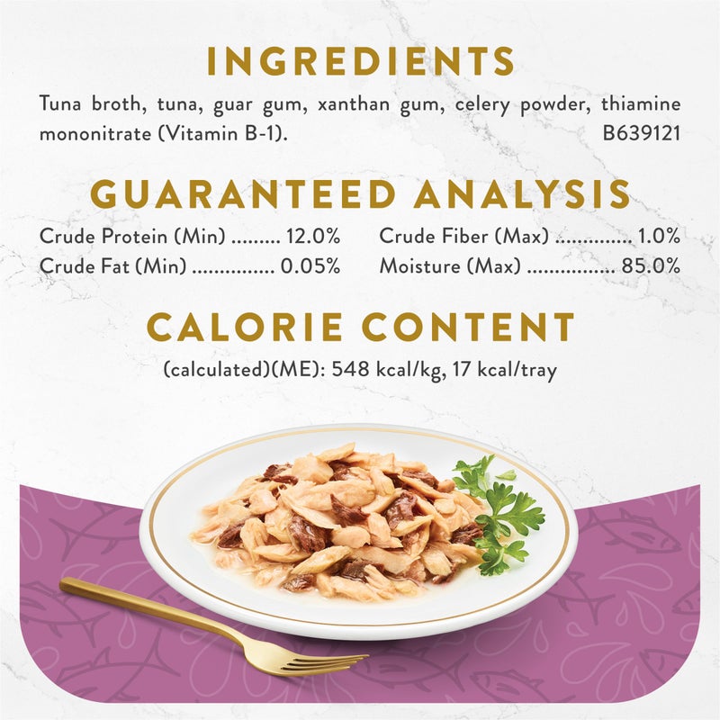 Fancy Feast Purina Fancy Feast Appetizers Grain Free Cat Food Flaked Tongol Tuna Appetizer Lickable Cat Food Topper - (Pack of 10) 1.1 oz. Trays - Image 5