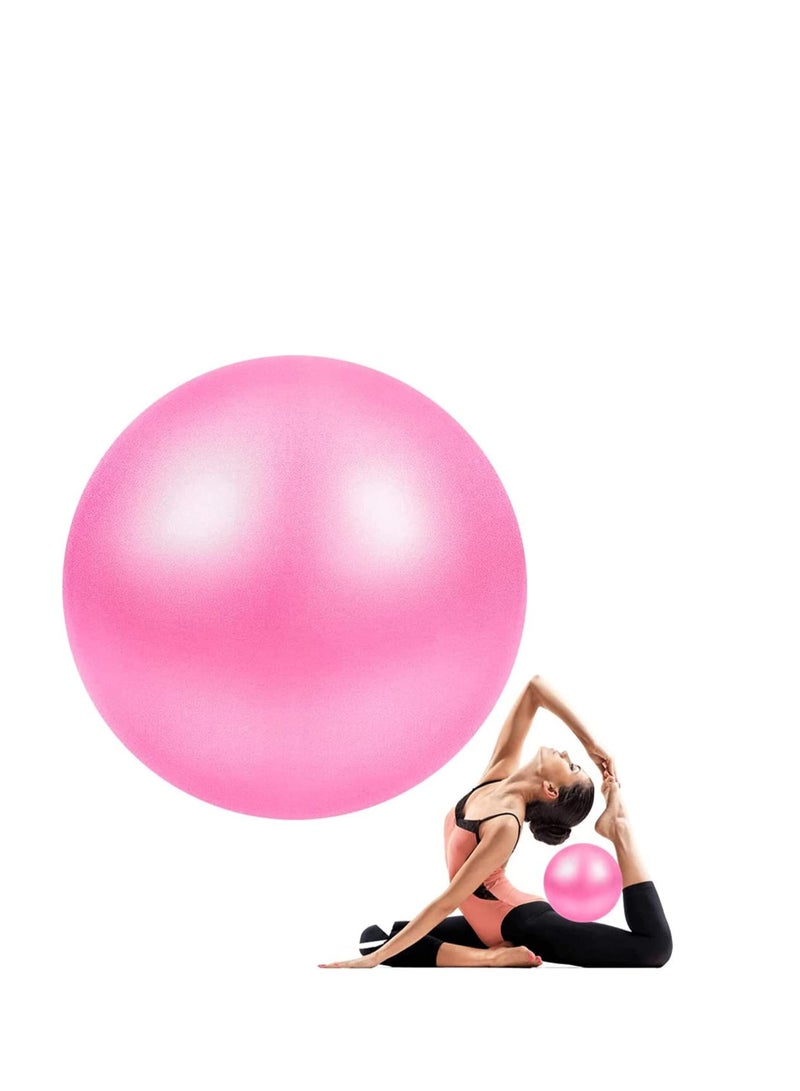 Zikra Mini Gym Ball, Small Exercise Ball with Inflatable Straw for Yoga, Pilates, Stability, Barre, Physical Therapy, Stretching and Core Training, Improves Balance, Strength (Home & Gym & Office) - Image 1