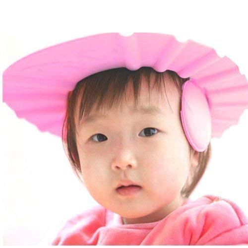 Pro Bullion PRO BULLION Adjustable Safe Soft Bathing Baby Shower Cap Wash Hair For Children Baby Eye Ear Protector Adjustable Leaves Shape Bathing Shower Shampoo Cap Hat Baby Shower Caps 1 - Image 5