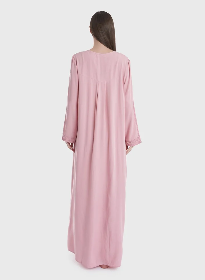 KASHKHA Rose Full length Nightwear with Zipper