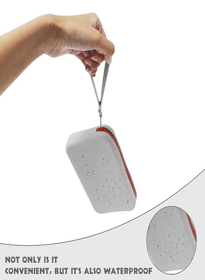 ميو حقيبة فرش مكياج سيليكون من MIYO، سعة كبيرة، حقيبة سفر صغيرة لمستحضرات التجميل، مزودة بسحاب، مقاومة للماء، متعددة الألوان - Image 5