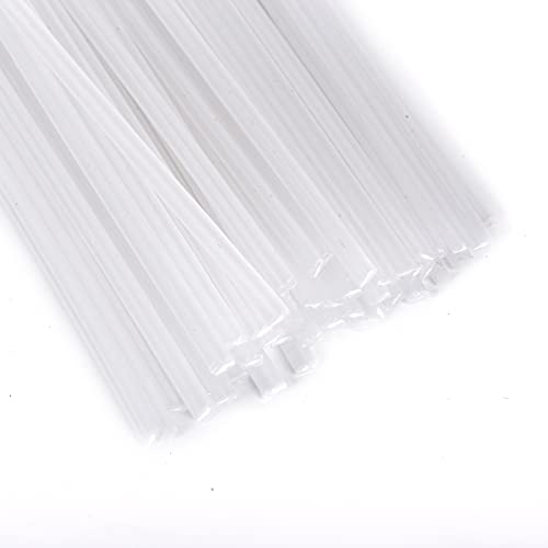 Ruimou 50pcs PP Plastic Welding Rods Length 7.9 Inch PP Welding Sticks For Car/Kayak Plastic Repair (White) - Image 2