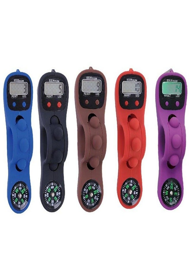 Convenient digital rosary, LED display, and Qibla direction compass