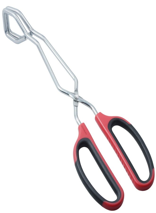 HINMAY Scissor Tongs 11-Inch Heavy Duty Stainless Steel Scissor Cooking Tongs - Image 1