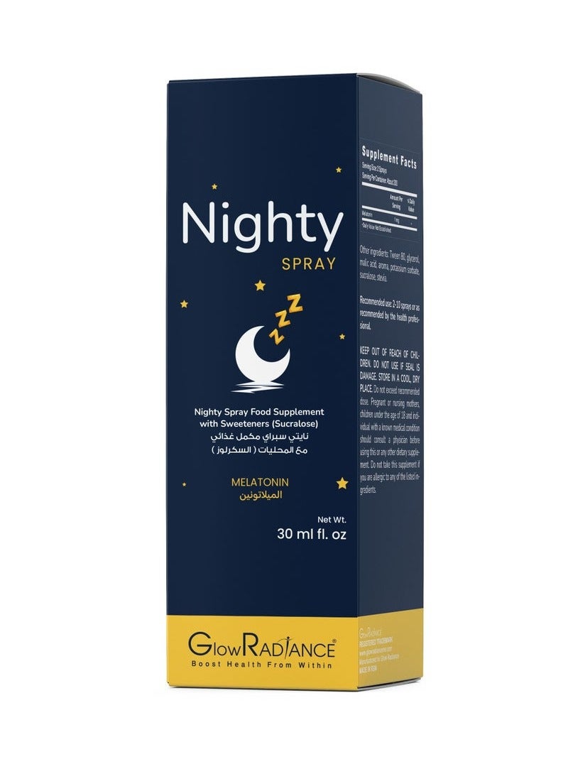 GlowRadiance Nighty Spray Melatonin 30ml - Image 1