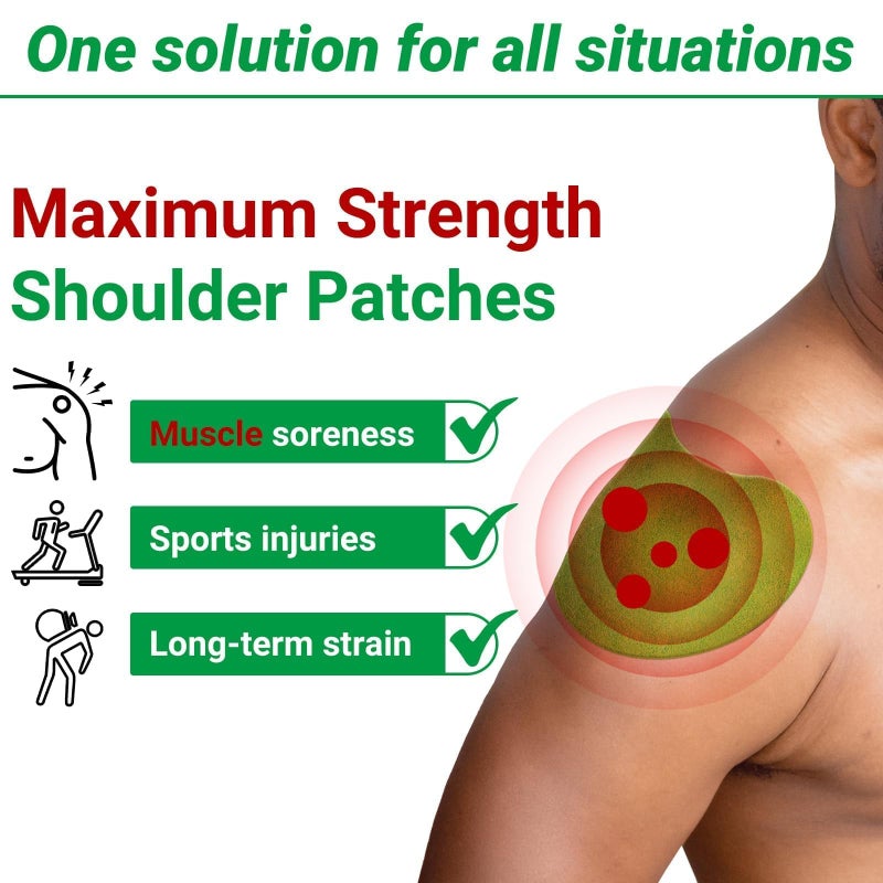 ishancare Shoulder Patches, 48 Count Warming Herbal Plaster Maximum Strength Heat Patches, 8 Hours Deep Heating Extra Strength Joint Patch of Shoulder, Knee, Back, Neck (2 Pack) - Image 4