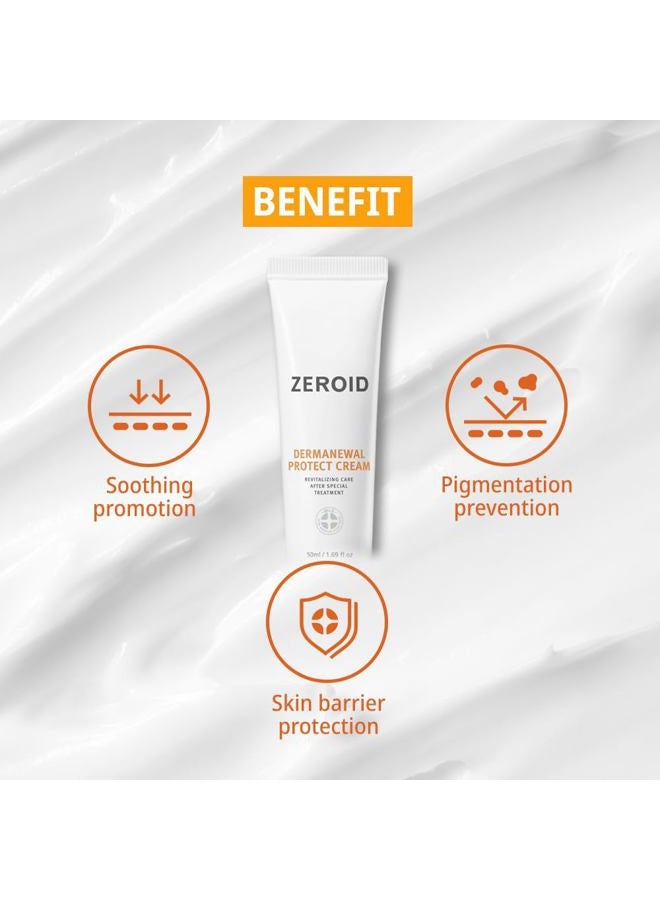 ZEROID Dermanewal Protect Cream Revitalizing Care After Special Treatment (50 mL) - Image 4