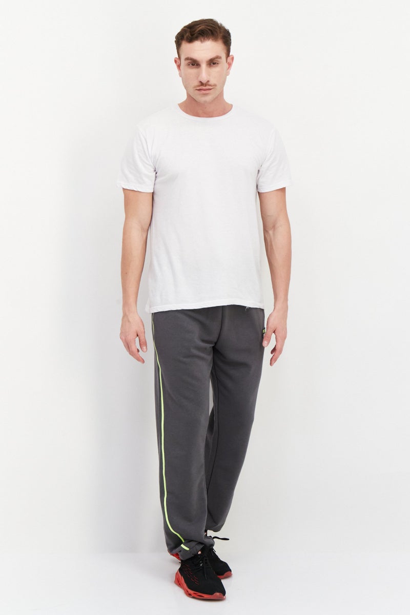 FILA Men Sportswear Fit Drawstring Training Sweatpants, Dark Grey  - Image 3