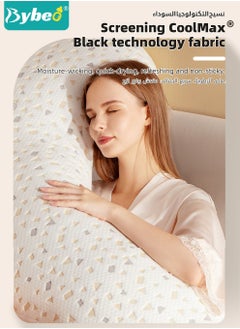 Bybeo Multifunctional Pregnancy Pillow, Full Body G Shaped Pillows for Maternity Sleeping Support for Pregnant Women, Back Hips Legs Belly Supporting, with Neckrest, Removable Cover and Baby Pillowcase  - Image 4