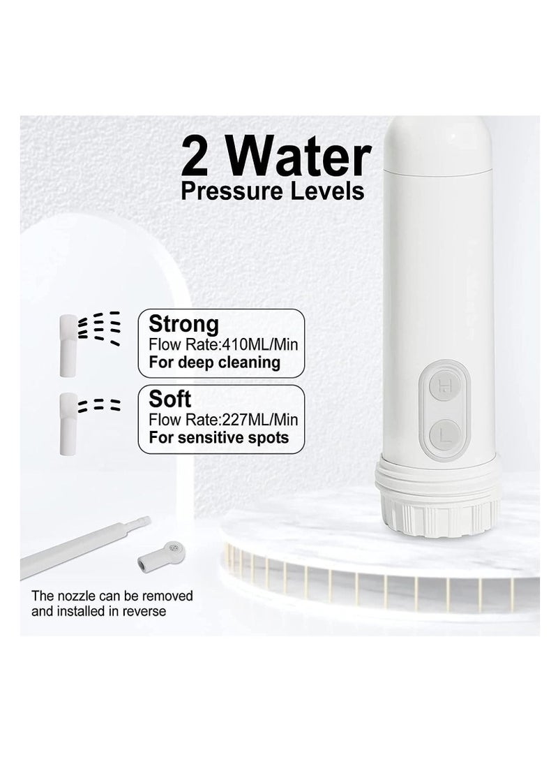 Handheld Personal Electric Sitz Bath Sprayer with 2 Levels of Water Pressure for Personal Hygiene Cleaning and Outdoor Travel (White)  - Image 3