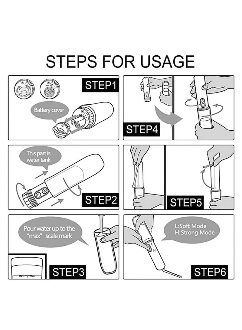 Handheld Personal Electric Sitz Bath Sprayer with 2 Levels of Water Pressure for Personal Hygiene Cleaning and Outdoor Travel (White)  - Image 4