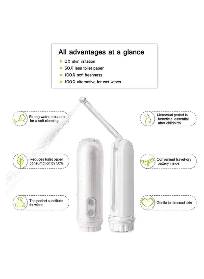 Handheld Personal Electric Sitz Bath Sprayer with 2 Levels of Water Pressure for Personal Hygiene Cleaning and Outdoor Travel (White)  - Image 5