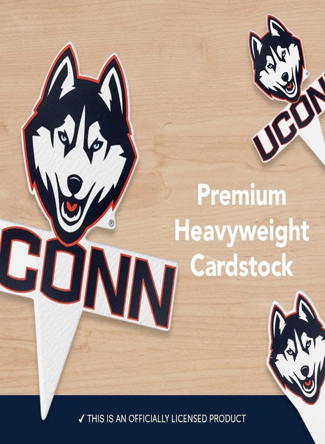 Desert Cactus UConn Huskies Food Picks, Cupcake Toppers, 25 pcs - Image 4