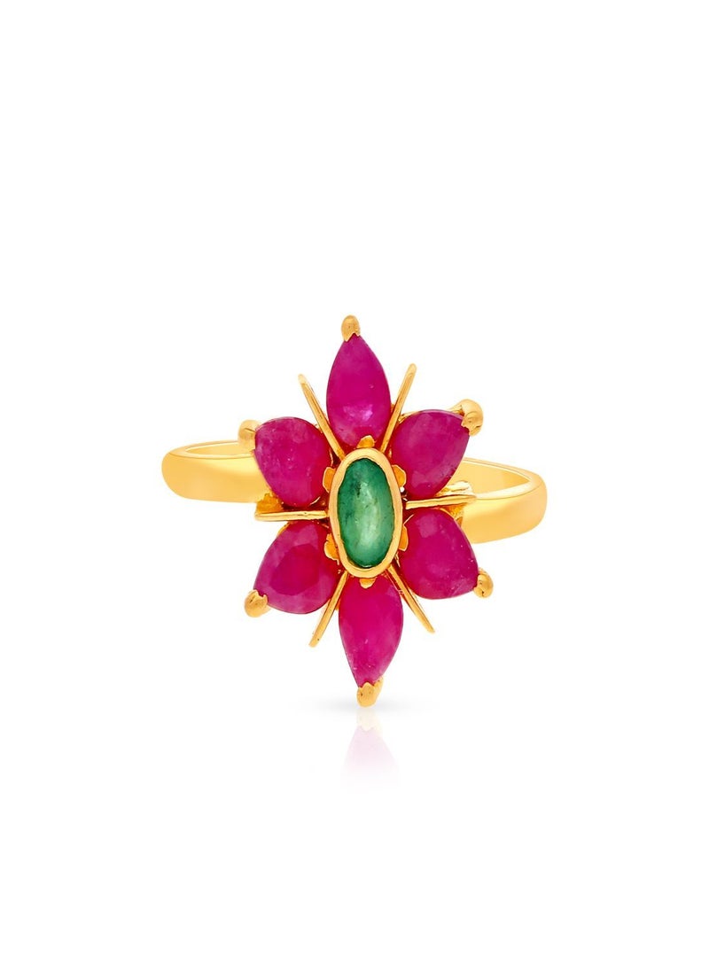 Malabar Gold and Diamonds - Malabar Gold and Diamonds 22 Carat 916 Purity Gemstone Ring PGNFNC564RN1Y13 - Image 1